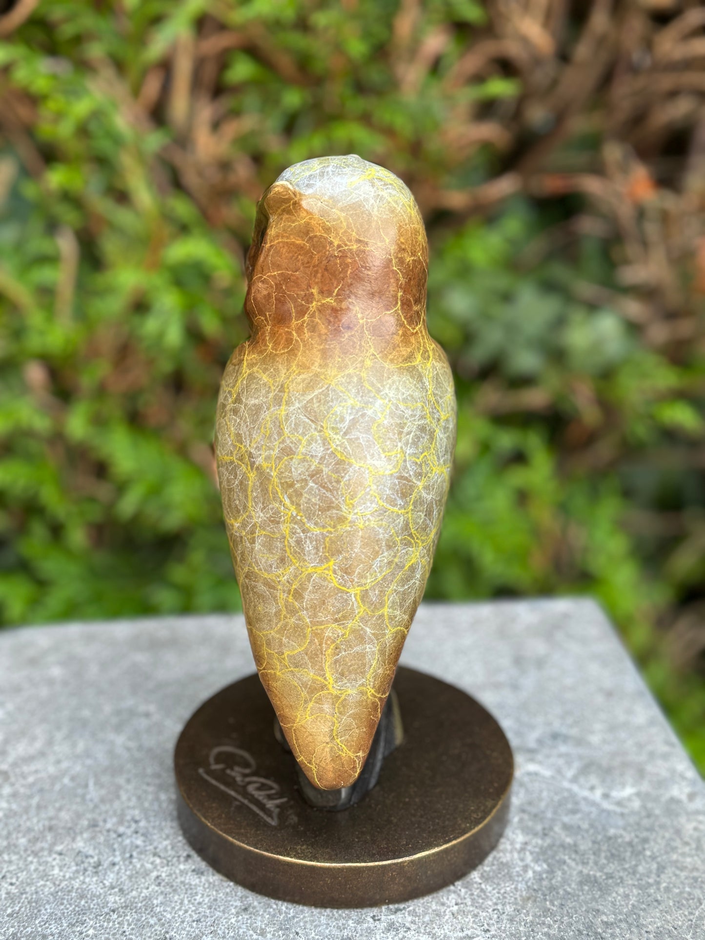 Wise Owl – Bronze Sculpture. 11x11x21cm - 2Kg