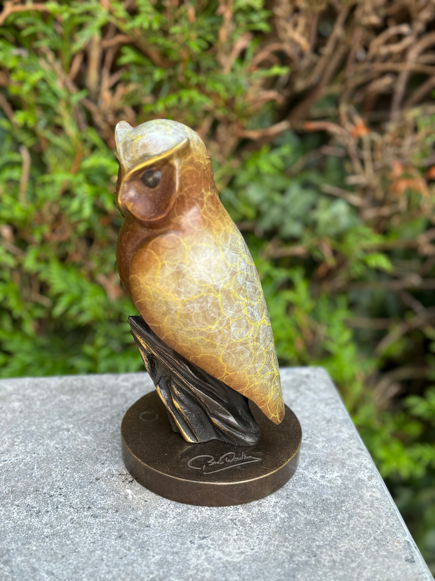 Wise Owl – Bronze Sculpture. 11x11x21cm - 2Kg