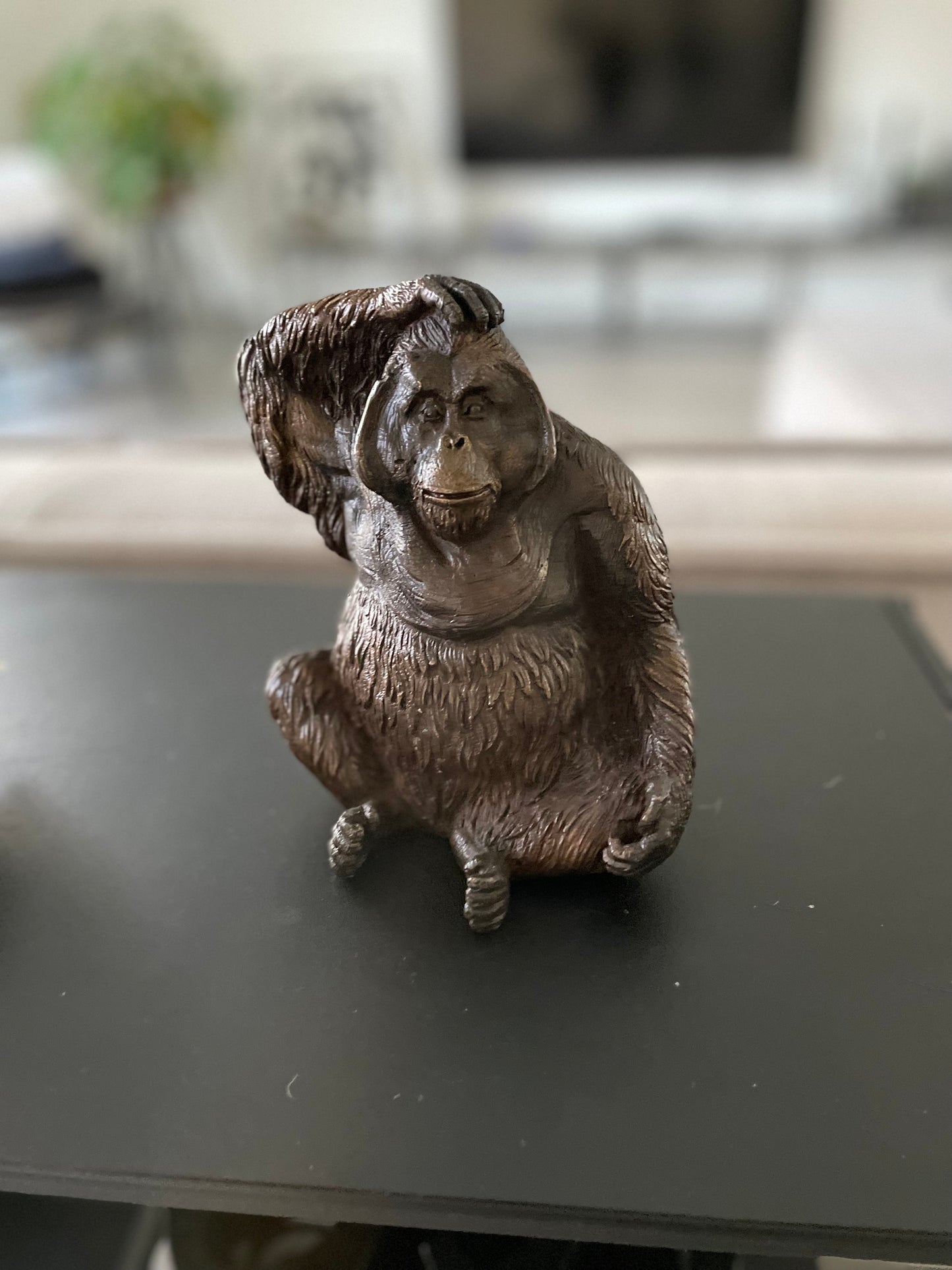 Bronze Orangutan -16x10x14cm