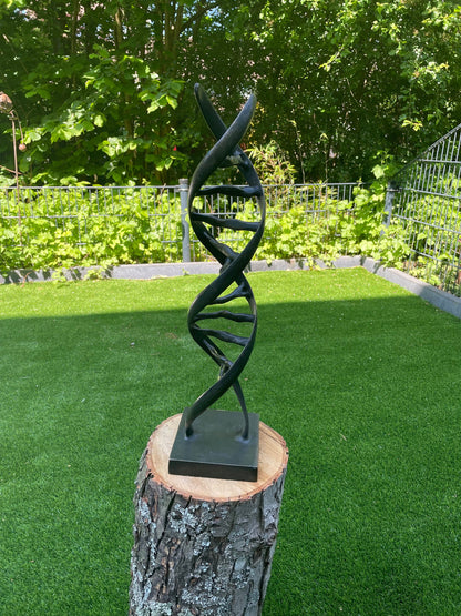 DNA Helix – Bronze Sculpture. 53x13x13cm - 2.7Kg