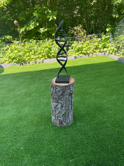 DNA Helix – Bronze Sculpture. 53x13x13cm - 2.7Kg