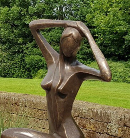 Abstract Nude Pose – Bronze Sculpture. 24x29x39cm