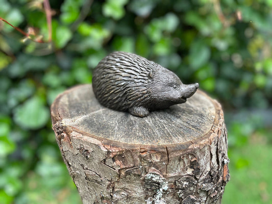 Little Hedgehog – Bronze Sculpture. 14x6x7cm