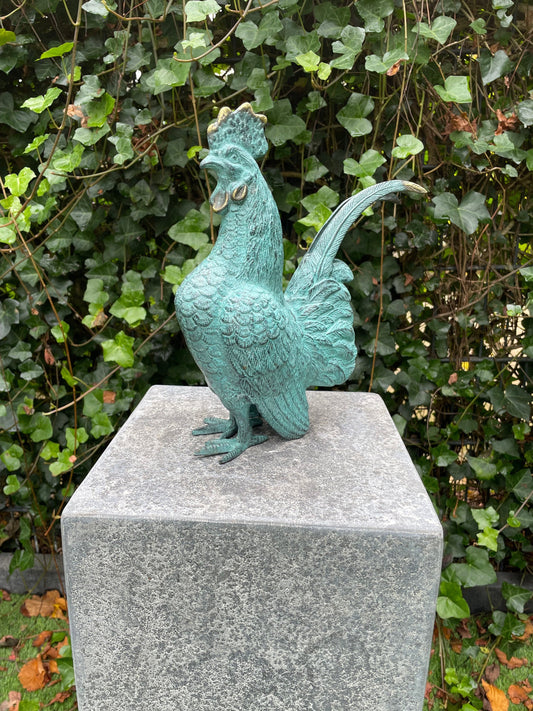 Proud Rooster – Bronze Sculpture. 23x9x27cm - 1.7Kg
