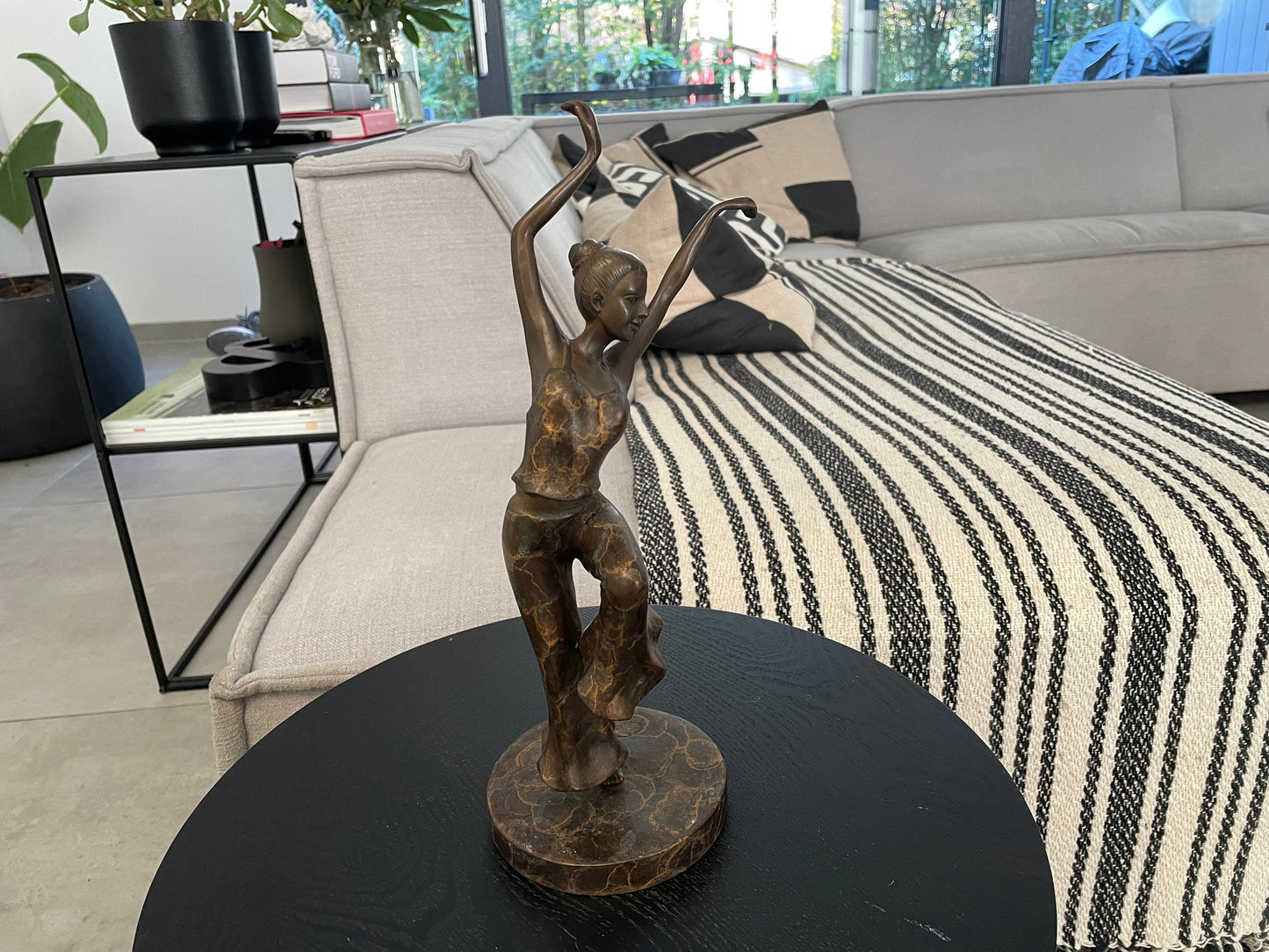 Joyful Dancer – Bronze Sculpture. 11x11x32cm