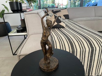 Joyful Dancer – Bronze Sculpture. 11x11x32cm