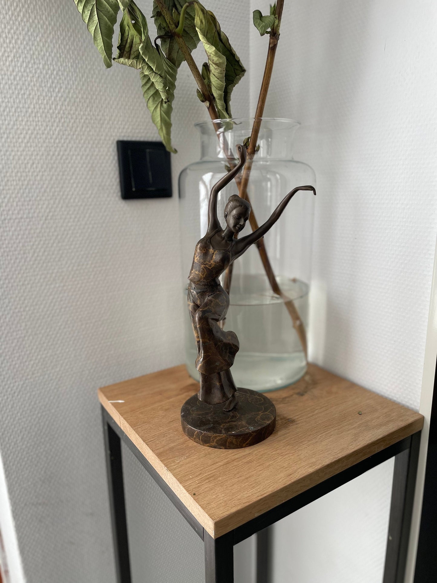 Joyful Dancer – Bronze Sculpture. 11x11x32cm