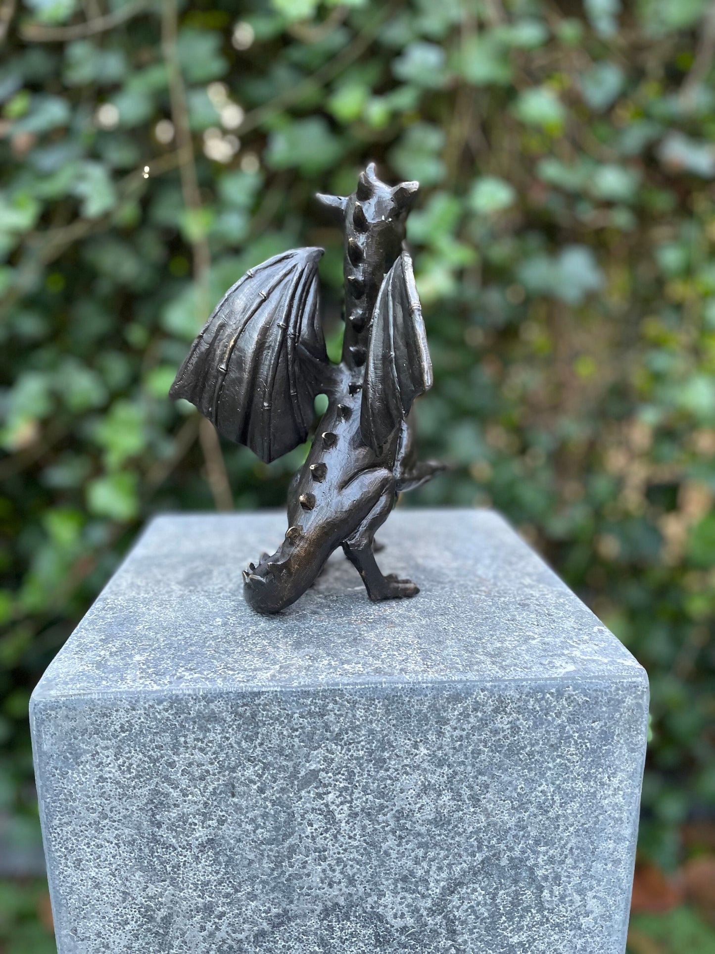 Little Guardian – Bronze Sculpture. 12x13x22cm