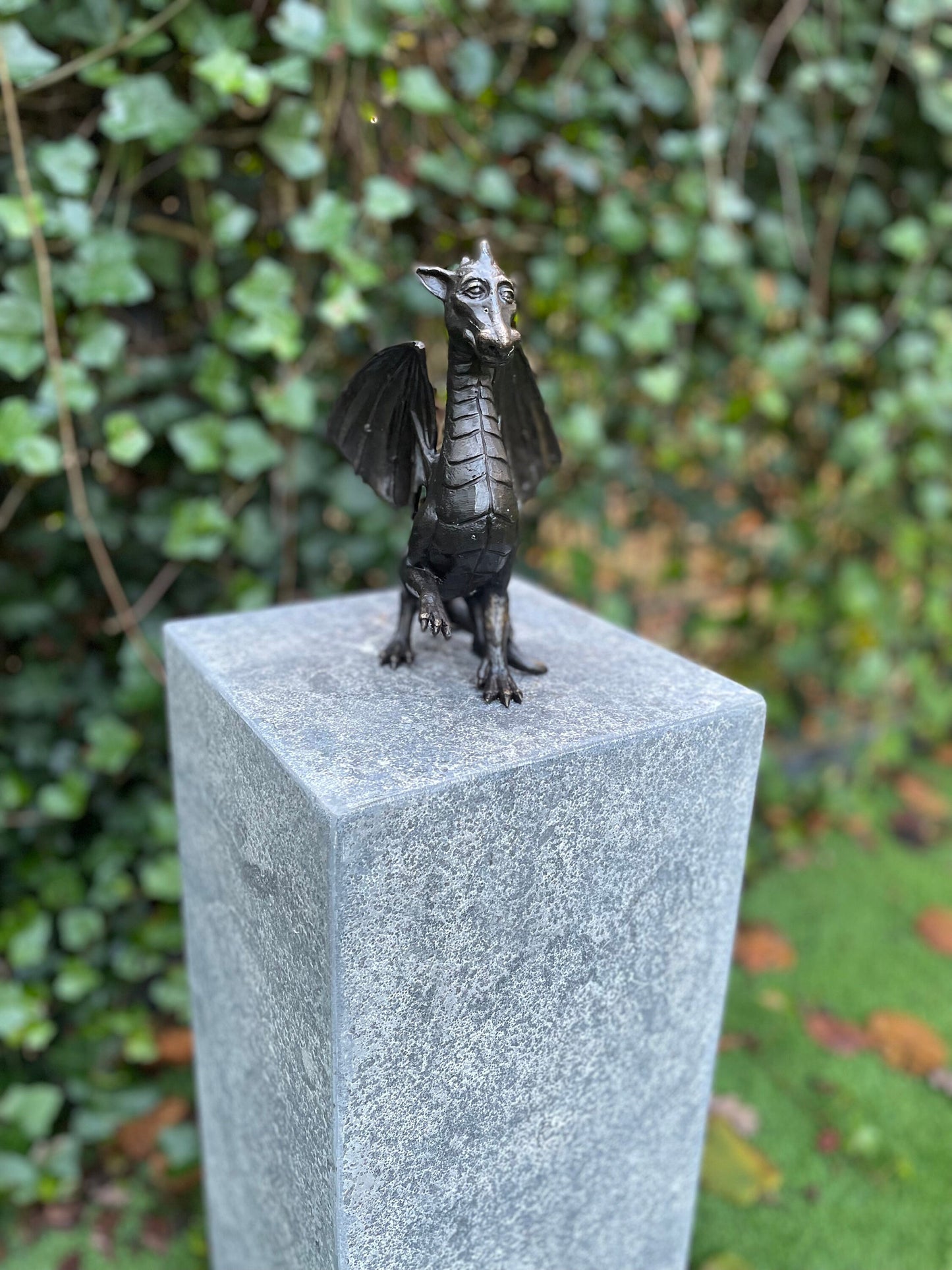 Little Guardian – Bronze Sculpture. 12x13x22cm
