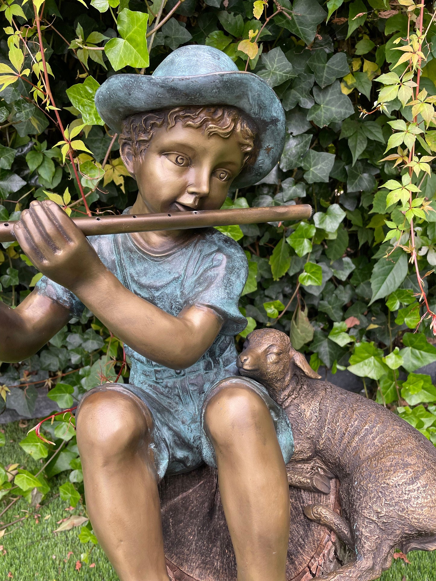 Shepherd's Song – Bronze Sculpture. 36x43x38cm - 8.8Kg