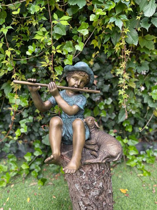 Shepherd's Song – Bronze Sculpture. 36x43x38cm - 8.8Kg
