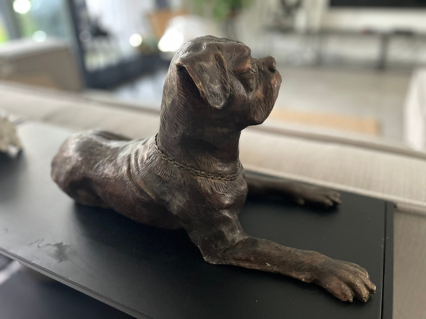 Loyal Boxer – Bronze Sculpture. 46x27x24cm - 2Kg