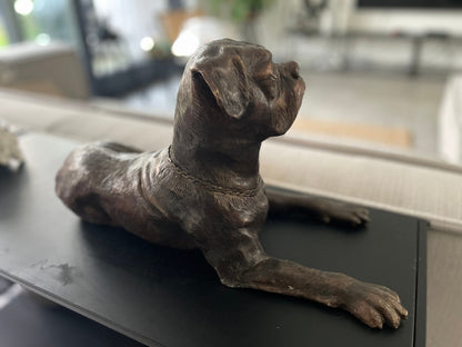 Loyal Boxer – Bronze Sculpture. 46x27x24cm - 2Kg