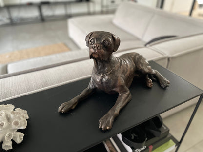Loyal Boxer – Bronze Sculpture. 46x27x24cm - 2Kg