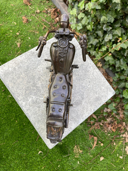 Harley Cruiser – Bronze Sculpture. 18x9x32cm - 2Kg