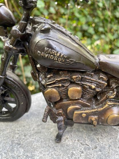 Harley Cruiser – Bronze Sculpture. 18x9x32cm - 2Kg
