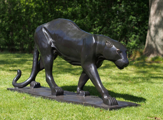 Stalking Panther – Bronze Sculpture. 138x36x71cm - 35Kg