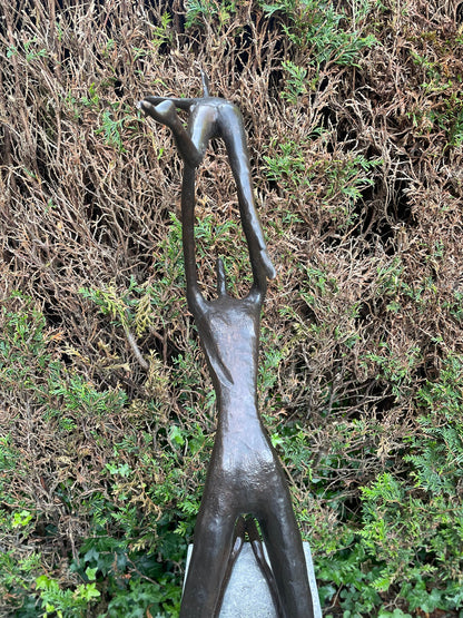Father and Child – Bronze Sculpture. 46x24x95cm - 9Kg