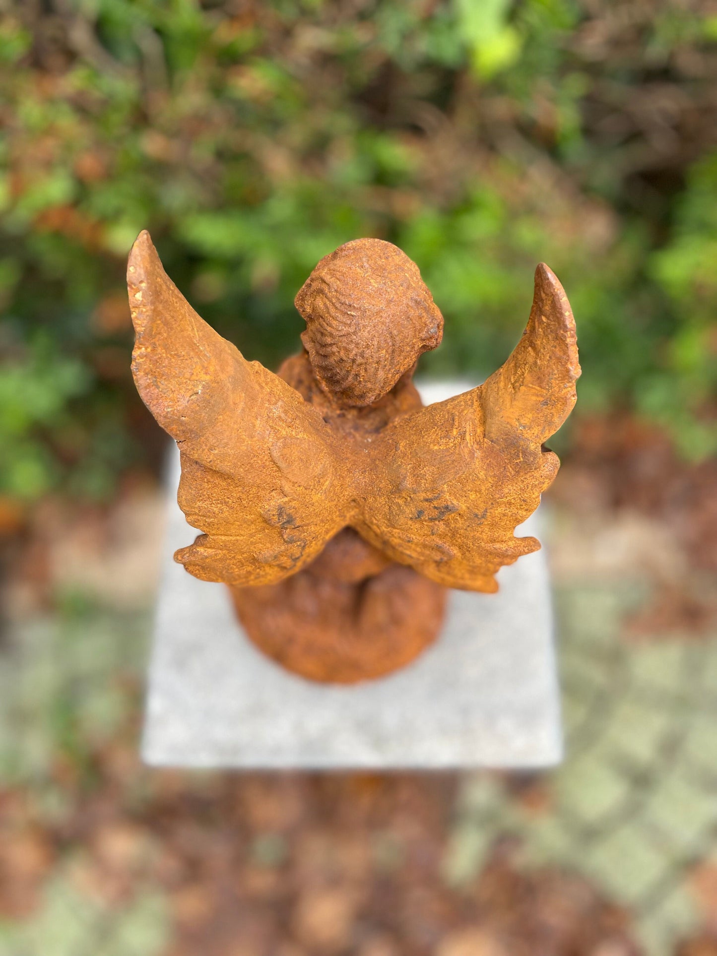 Fairy on Roses – Iron Sculpture. 31x13x13cm - 4.3Kg