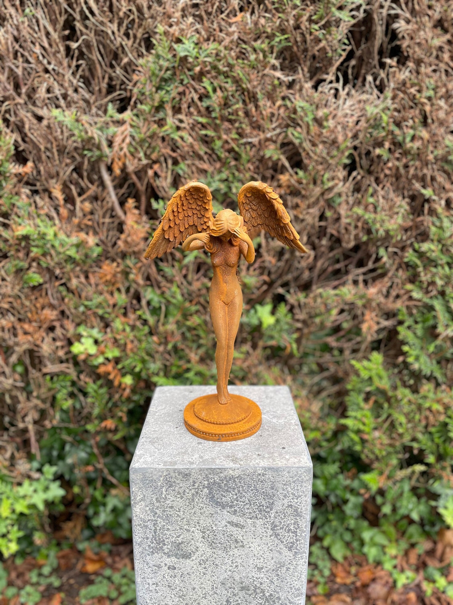 Weeping Angel – Iron Sculpture. 38x26x11cm - 4.3Kg