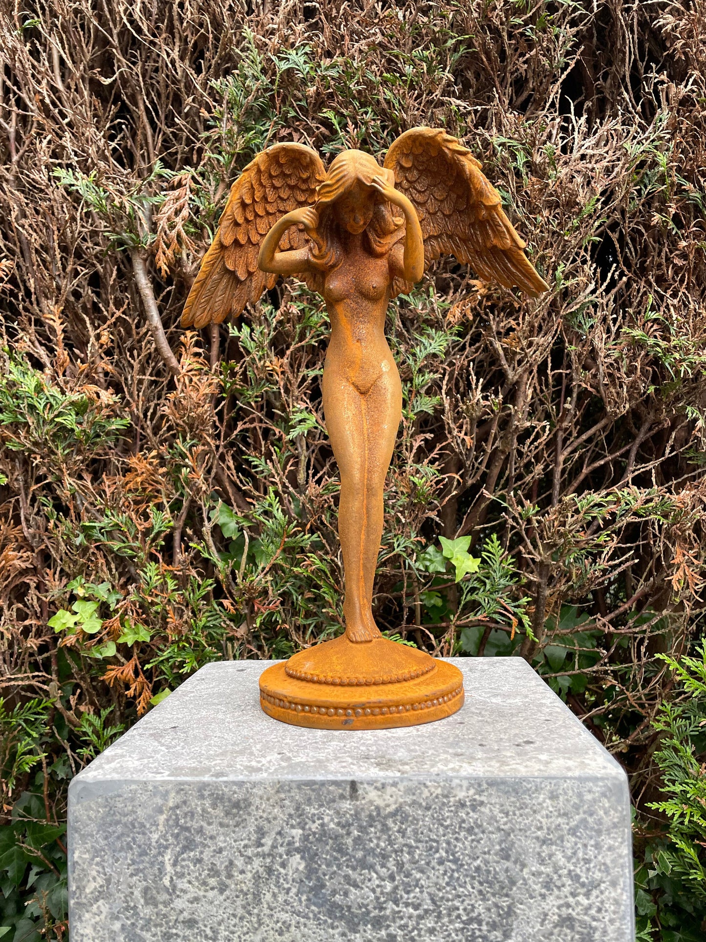 Weeping Angel – Iron Sculpture. 38x26x11cm - 4.3Kg