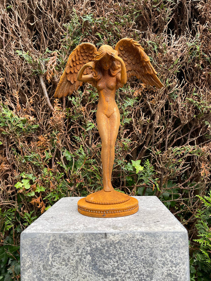 Weeping Angel – Iron Sculpture. 38x26x11cm - 4.3Kg