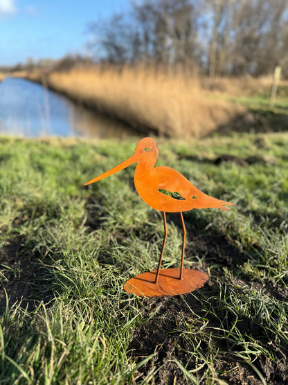 Rustic Stork – Iron Sculpture. 35x9x39cm