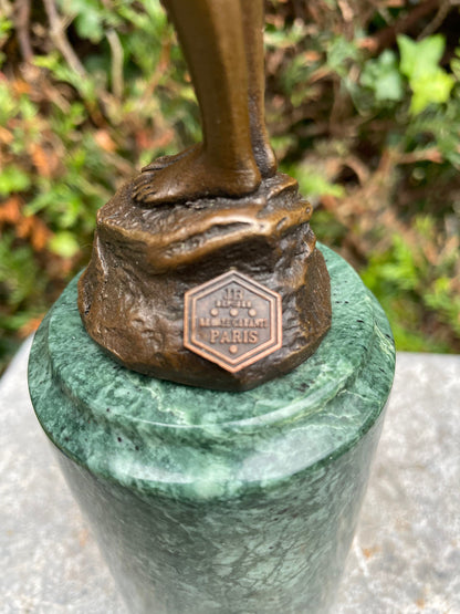 Rose in Hand – Bronze Sculpture. 31x7x9cm - 1.7Kg