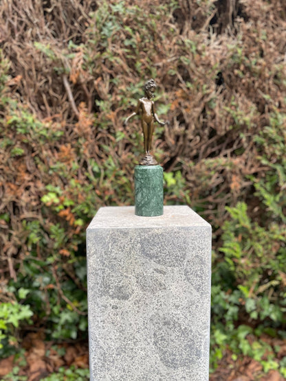 Rose in Hand – Bronze Sculpture. 31x7x9cm - 1.7Kg