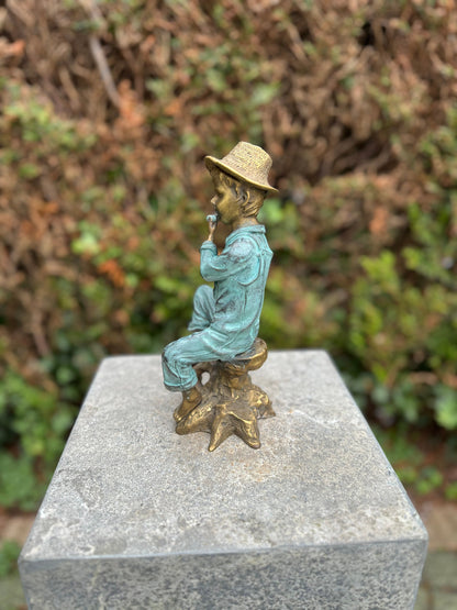 Melody in the Garden – Bronze Sculpture. 10x14x23cm - 1.4Kg