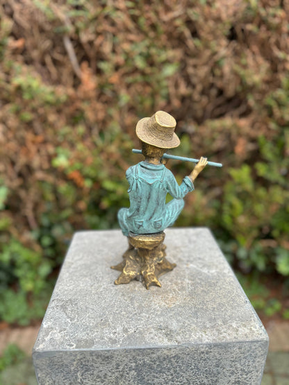 Melody in the Garden – Bronze Sculpture. 10x14x23cm - 1.4Kg