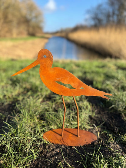 Rustic Stork – Iron Sculpture. 35x9x39cm