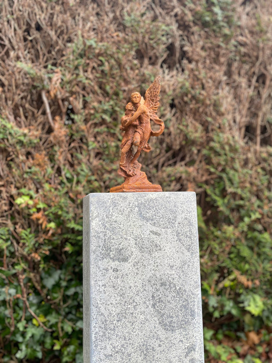 Mythic Ascent – Iron Sculpture. 30x13x11cm - 3.9Kg