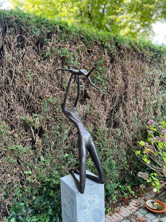 Father and Child – Bronze Sculpture. 46x24x95cm - 9Kg