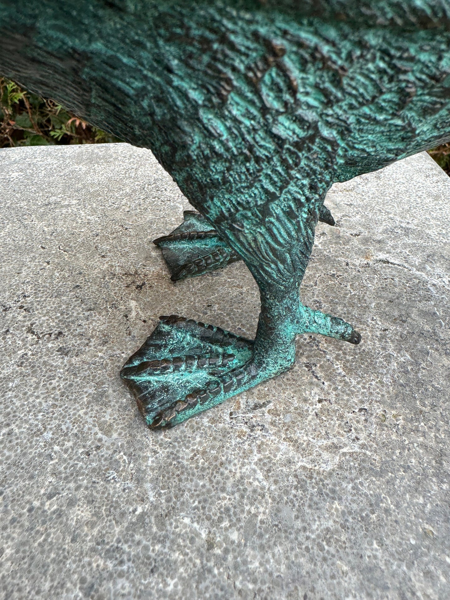 Grooming Duck – Bronze Sculpture. 21x22x23cm - 1.5Kg