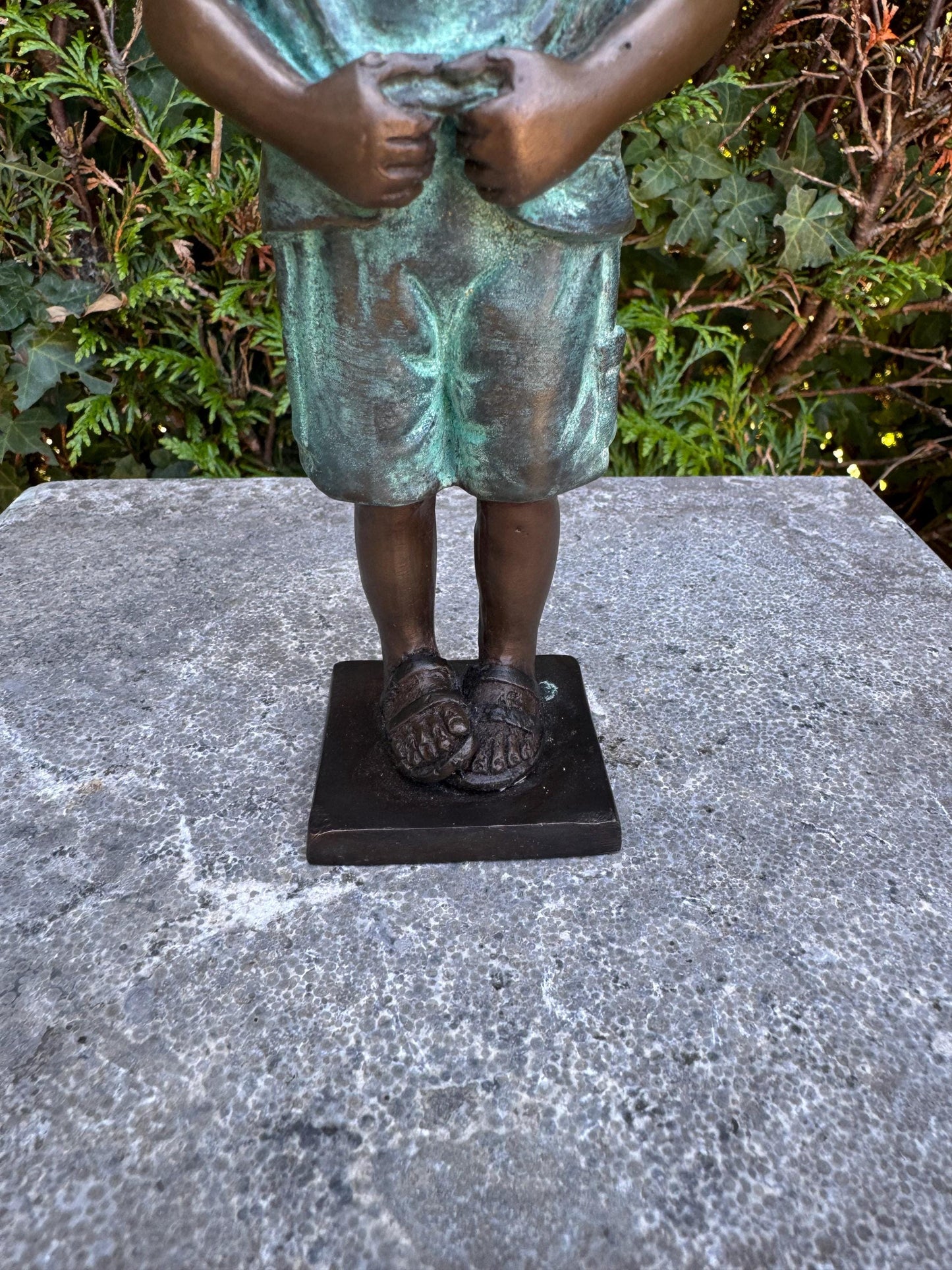 Standing Boy – Bronze Sculpture. 8x5x20cm - 1.2Kg