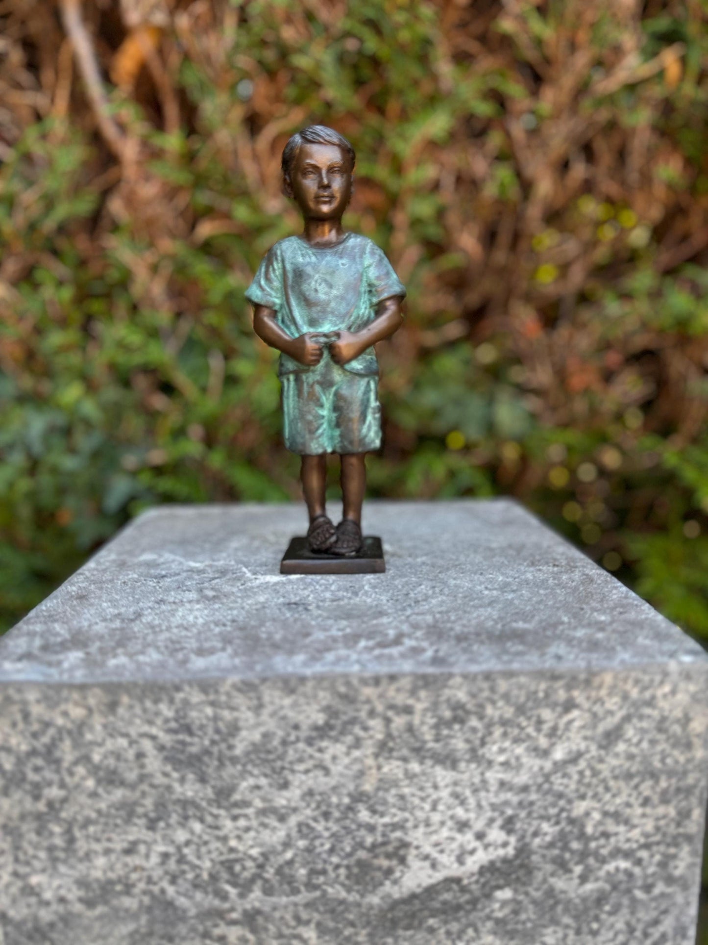 Standing Boy – Bronze Sculpture. 8x5x20cm - 1.2Kg