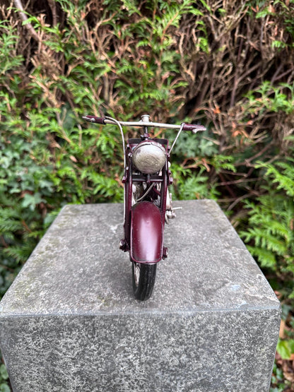 Classic Motorcycle – Iron Sculpture. 16x12x27cm - 0.4Kg