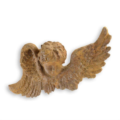 Winged Angel Head – Iron Sculpture. 20x30x5cm - 1.5Kg