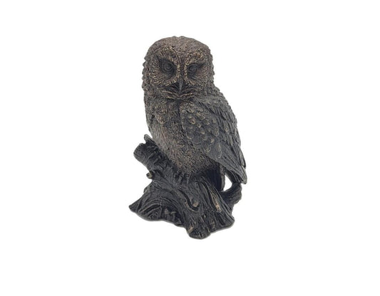 Forest Sentinel Owl – Bronze Sculpture. 7x5x11cm - 1Kg