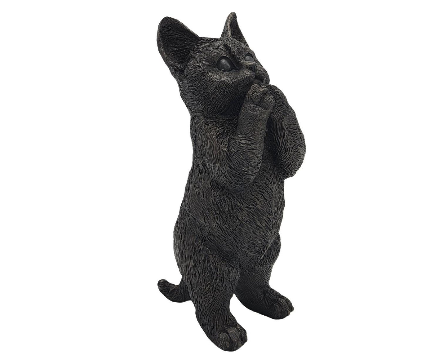 Cheeky Cat – Bronze Sculpture. 9x9x24cm - 1Kg