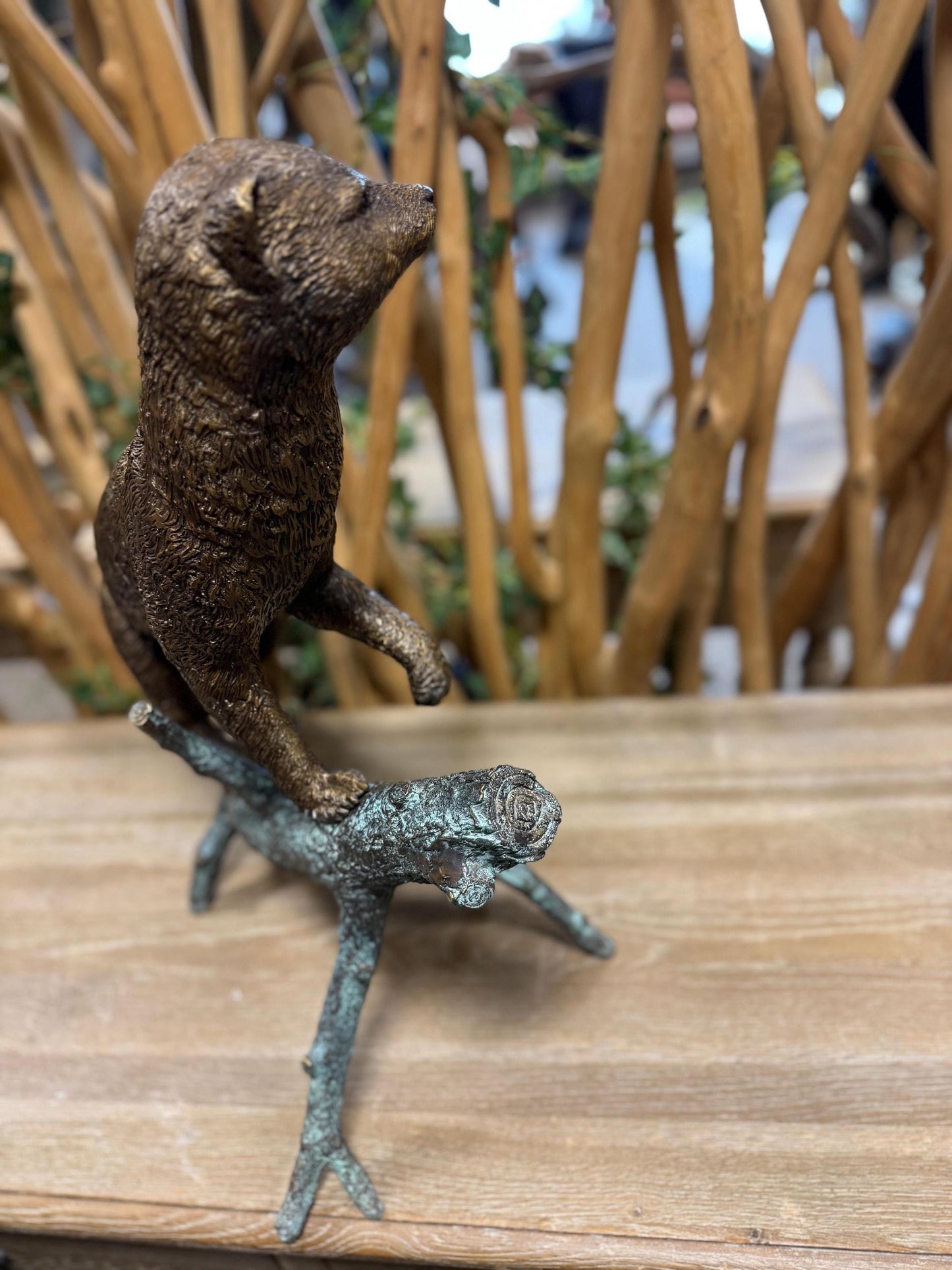 Forest Sentinel – Bronze Sculpture. 55x24x52cm