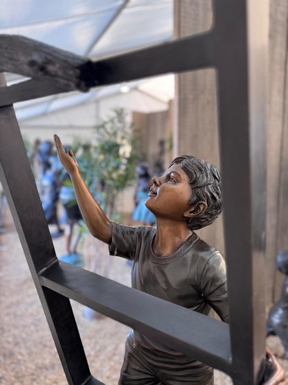 Rescue Mission – Bronze Sculpture. 75x65x208cm