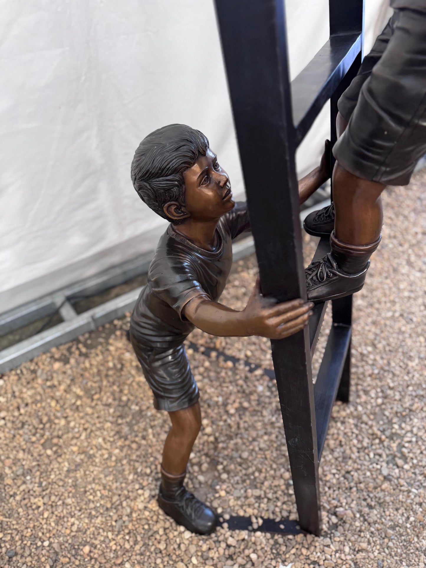 Rescue Mission – Bronze Sculpture. 75x65x208cm