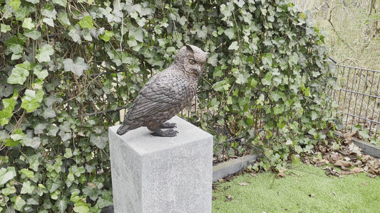 Eagle Owl – Bronze Sculpture. 28x15x30cm - 3.9Kg